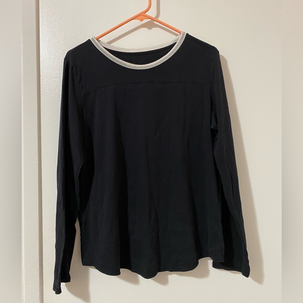 black long sleeve top
